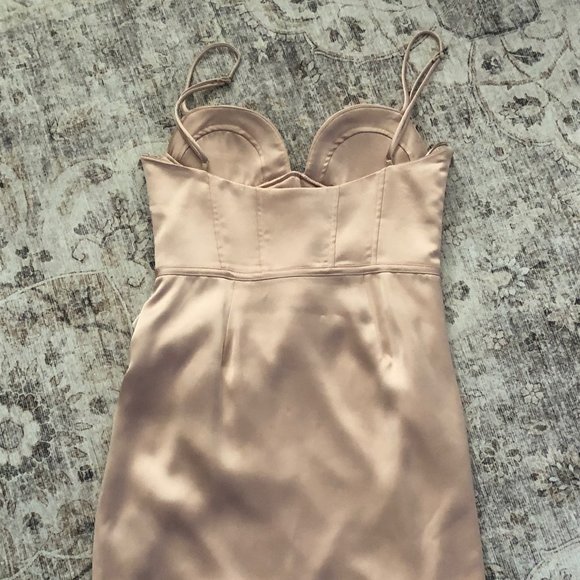 Zara Satin Effect Corset Dress - Picture 5 of 7